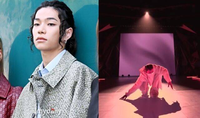 그룹 올데이 프로젝트 타잔이 '2025 마마 어워즈'에서 독무를 선보이고 있다. / 마이데일리 및 '2025 마마 어워즈' 캡처