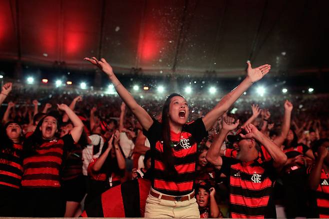 [리마=AP/뉴시스]플라멩구, 코파 리베르타도레스 정상. 2025.11.29.