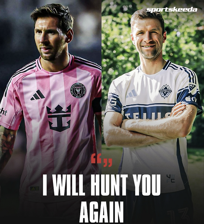 리오넬 메시(좌), 토마스 뮐러. 스포츠키다