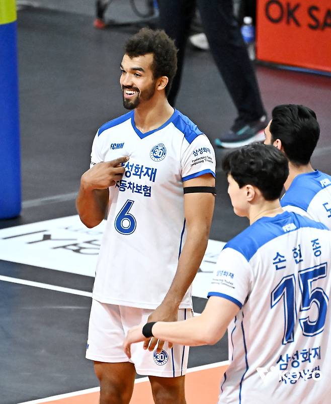 삼성화재 에이스 미힐 아히. (KOVO 제공)