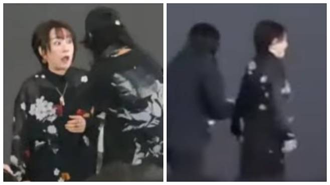 일 가수 오오츠키 마키가 29일 상하이 공연이 강제 중단되고 무대서 쫓겨났다./X