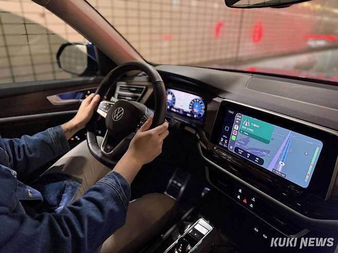 캠핑장으로 향하는 90여분 동안 아틀라스는 대형 SUV 특유의 묵직함과 부드러운 가속감을 동시에 보여줬다.