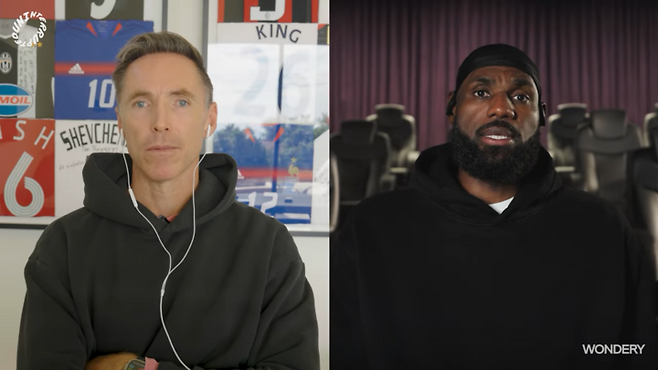 (왼쪽부터) 스티브 내쉬, 르브론 제임스