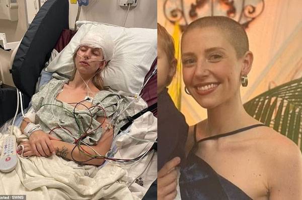 켈시 스톡스테드는 성상세포종 3등급(역형성 성상세포종) 진단을 받았다 /사진=데일리메일