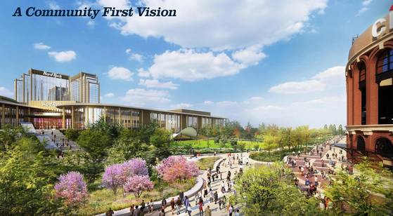 뉴욕시 윌레츠포인트의 하드록 메트로폴리탄 파크 예상도. 사진 하드록 메트로폴리탄 파크