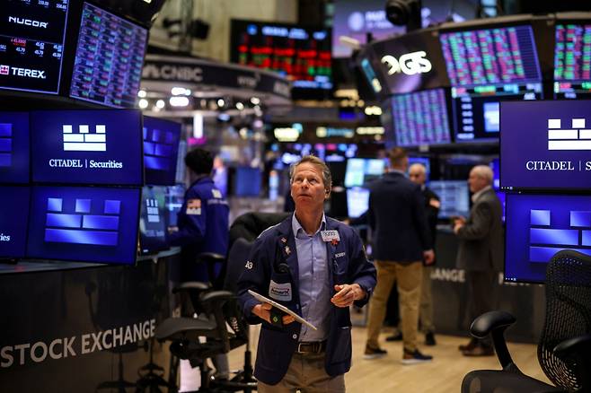 1일(현지시간) 미국 뉴욕시 뉴욕증권거래소(NYSE). /로이터=뉴스1