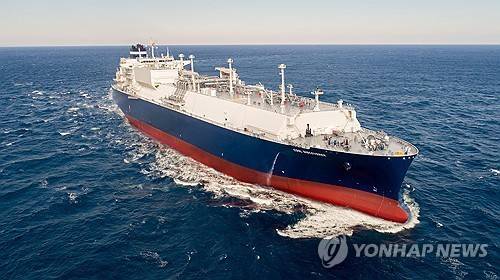 HD한국조선해양의 LNG 운반선  [연합뉴스 자료사진]