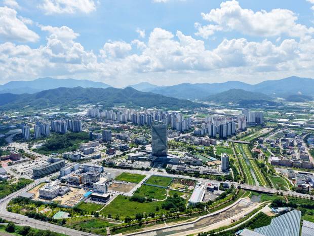경북드림밸리 김천력신도시 율곡동 전경.사진=김천시 제공