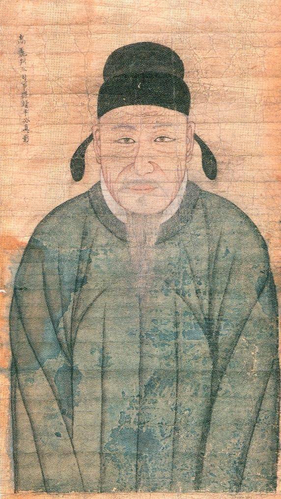 공민왕이 홍건적의 난이 평정되자 개경으로 돌아가서 직접 그려 정평공에게 하사한 초상화. 이때 산호 지팡이와 방석도 같이 하사했다. 일직손씨대종회 제공.
