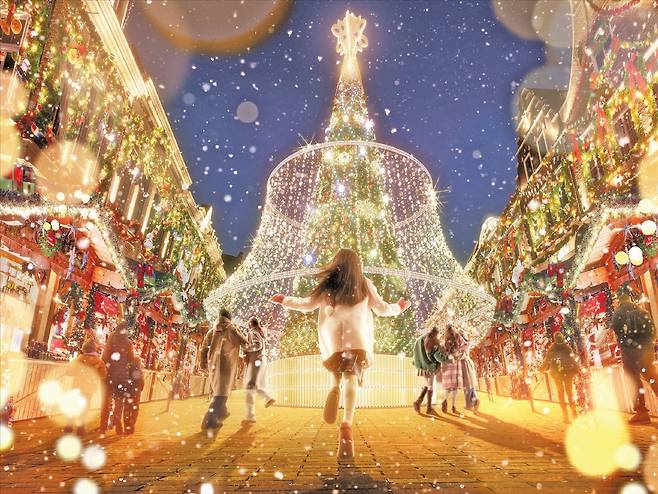 일본 나가사키현 내 테마파크 ‘하우스텐보스’의 크리스마스 테마 모습.  ⓒHuisTenBosch/C-8799