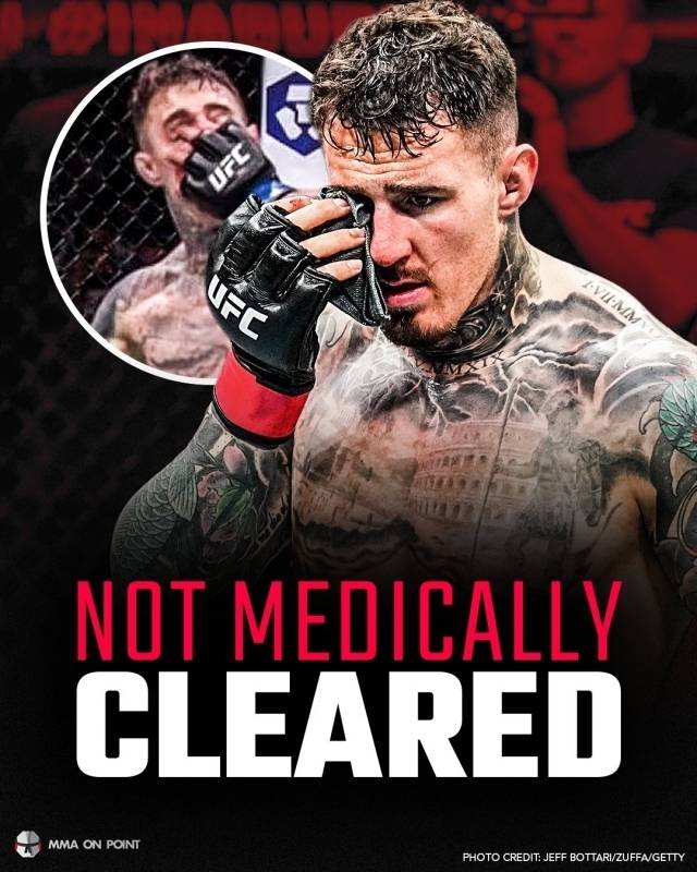 아스피날의 상황은 꽤 심각했다. 그는 여전히 자신의 시력에 있어 문제를 안고 있고 복시도 있어 훈련조차 하지 못하는 상황이다. 최근 SNS에 게시한 의료 자료에는 “아스피날의 양쪽 눈에는 상당한 외상이 있고 전문의의 지속적인 관리가 필요한 수준”이라고 설명되어 있다. 사진=MMA 온 포인트 SNS