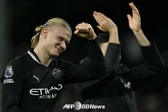 맨체스터 시티 공격수 엘링 홀란. /AFPBBNews=뉴스1