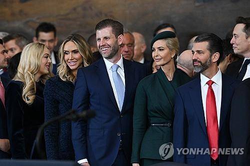 도널드 트럼프 미국 대통령 자녀들 [연합뉴스 자료사진. 재판매 및 DB 금지]