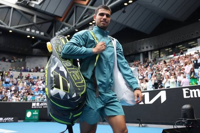 커리어 그랜드슬램에 호주오픈만 남녀놓은 카를로스 알카라스.
