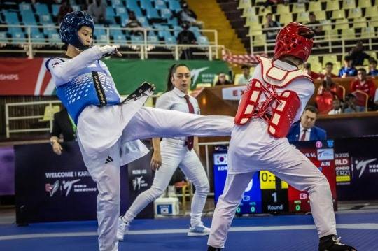 태권도 기대주 김향기(왼쪽). 사진[연합뉴스]