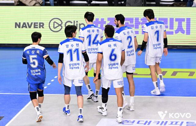 삼성화재 선수들./KOVO
