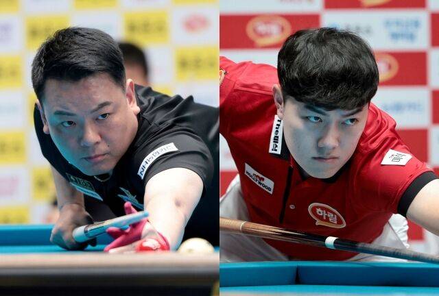 조재호(왼쪽)와 김준태./PBA