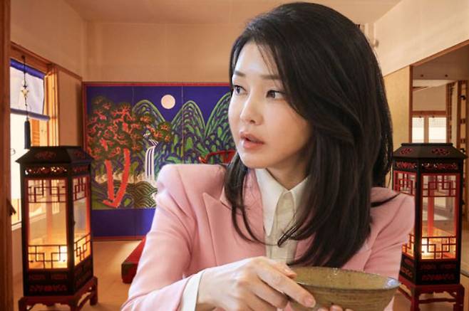 건청궁 장안당 왕의 집무실·김건희 씨. 문화재청·대통령실 제공