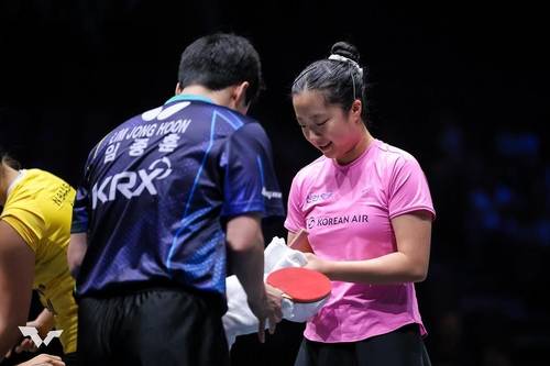 WTT 유럽 스매시에 나선 임종훈(왼쪽)과 신유빈 [WTT 인스타그램 캡처. 재판매 및 DB 금지]