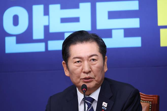 정청래 더불어민주당 대표. 뉴시스