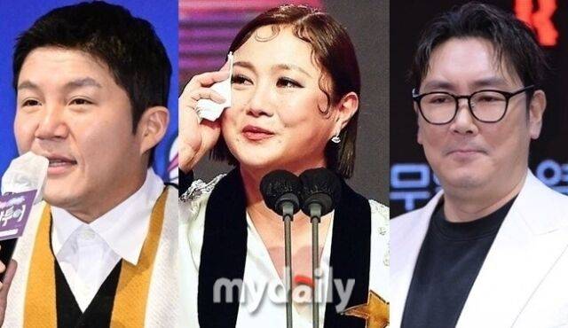 왼쪽부터 방송인 조세호, 박나래, 배우 조진웅 / 마이데일리