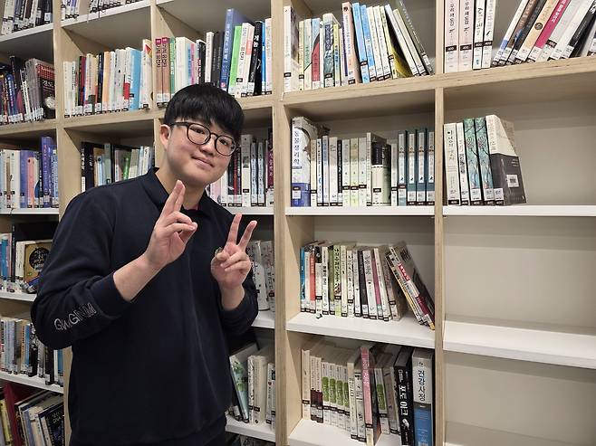 2026학년도 수능 만점을 받은 서울 광진구 광남고등학교 왕정건 군.  김용재 기자