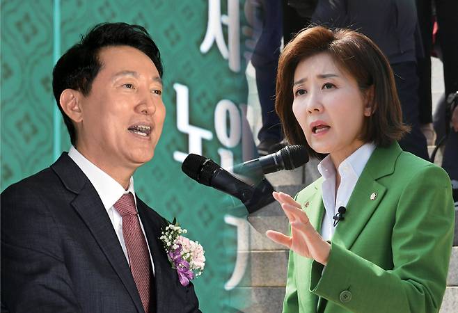 오세훈 서울시장, 나경원 국민의힘 의원 ⓒ서울시 제공·시사저널 이종현