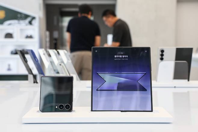 삼성전자 폴더블 스마트폰 갤럭시Z 폴드7·플립7 시리즈. 사진=임형택 기자