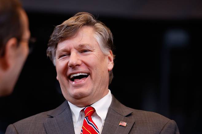 크리스토퍼 랜다우 미 국무부 부장관이 3일 벨기에 브뤼셀에서 열린 나토(NATO·북대서양조약기구) 외교장관 회의에 참석해 있다. /AP 연합뉴스