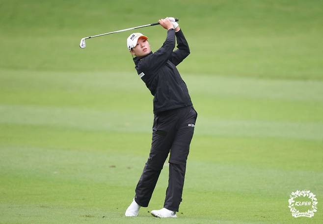 LPGA Q 시리즈에 나선 방신실. KLPGA 제공