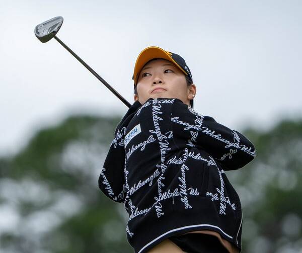 미국여자프로골프(LPGA) 투어 2026시즌 출전권이 걸린 2025 LPGA 퀄리파잉 시리즈 파이널 스테이지(Q-시리즈 최종전)에 출전한 장타자 방신실 프로. 사진제공=LPGA 엡손투어 (사진을 무단으로 사용하지 마십시오.)