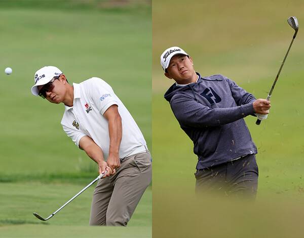일본프로골프투어(JGTO) 2025시즌 최종전 '골프 일본 시리즈 JT컵' 우승 경쟁에 뛰어들었던 송영한 프로, 함께 출전한 이상희 프로. 사진제공=KPGA (사진을 무단으로 사용하지 마십시오.)