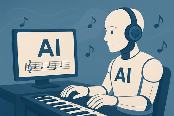 챗GPT가 만든 AI가 작곡하는 모습.