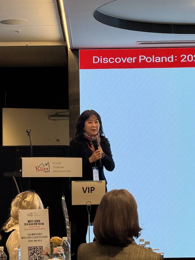 이경선 폴란드 항공 한국사무소 이사.  /사진= 강예신 기자