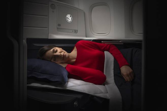 에어프랑스 파리-서울 노선에 적용되는 소피텔 MY BED 서비스/사진=지이오씨엠(GEOCM) 제공