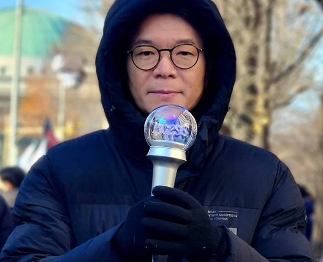 사진은 지난 3일 비상계엄 1주년 집회를 방문한 정원오 서울 성동구청장 모습. /사진=정원오 구청장 페이스북 캡처