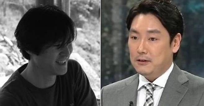 류근(왼쪽) 시인과 배우 조진웅. [SNS 갈무리]