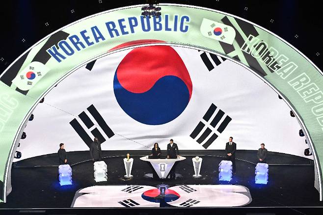 대한민국 조 추첨 순간. 연합뉴스