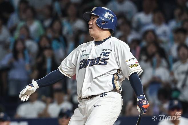 NC 이우성은 2025시즌 막바지 타격감을 되찾았다. 그는 흐름을 이어 다음 시즌 타선의 중심축이 되리라 다짐했다. 사진제공｜NC 다이노스