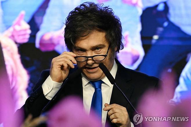 하비에르 밀레이 아르헨티나 대통령 [AFP 연합뉴스 자료사진. 재판매 및 DB 금지]