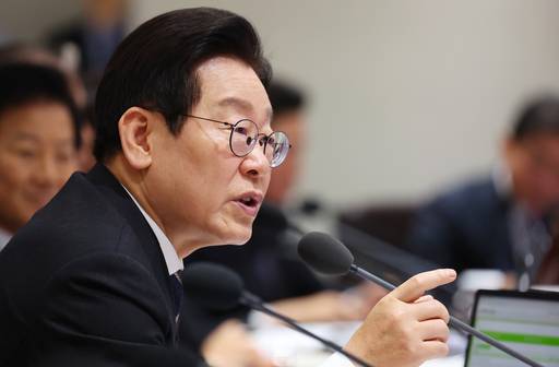 이재명 대통령이 9일 서울 용산 대통령실에서 열린 국무회의에서 발언하고 있다. /연합뉴스 제공