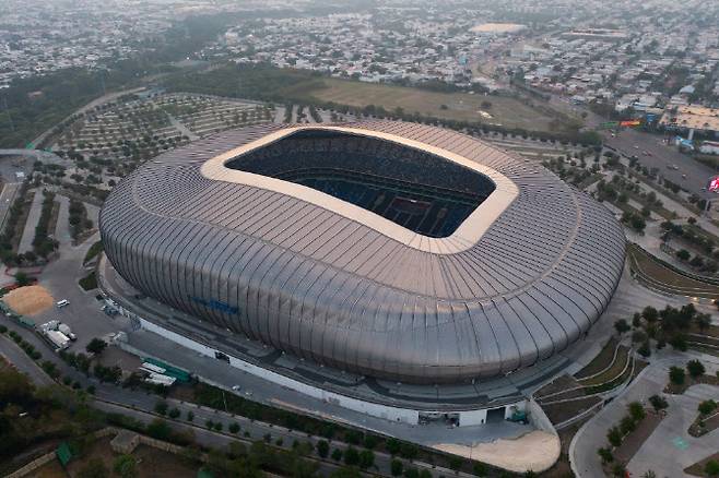 한국이 북중미 월드컵 조별리그 3차전을 벌일 몬테레이의 BBVA 스타디움. 사진=AFPBBNews