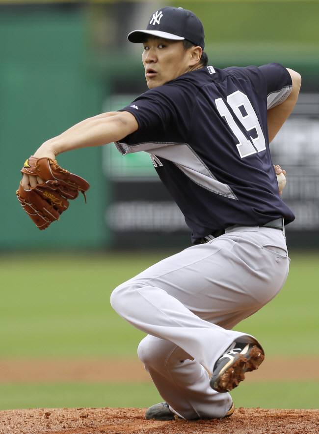 양키스 시절 다나카 마사히로. AP연합뉴스