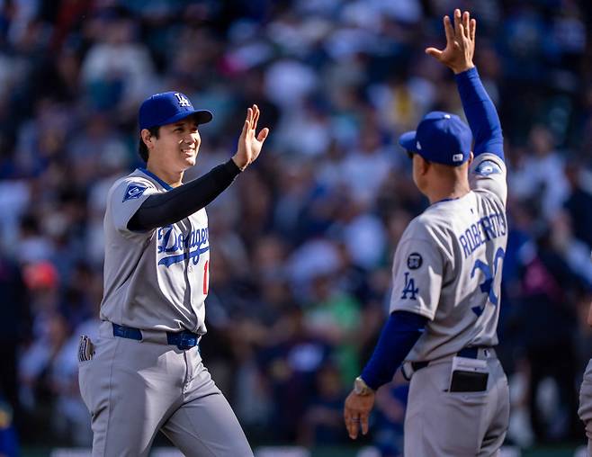 데이브 로버츠 감독은 오타니가 WBC에서 타자로만 뛰어줄 것을 원하고 있다. AFP연합뉴스