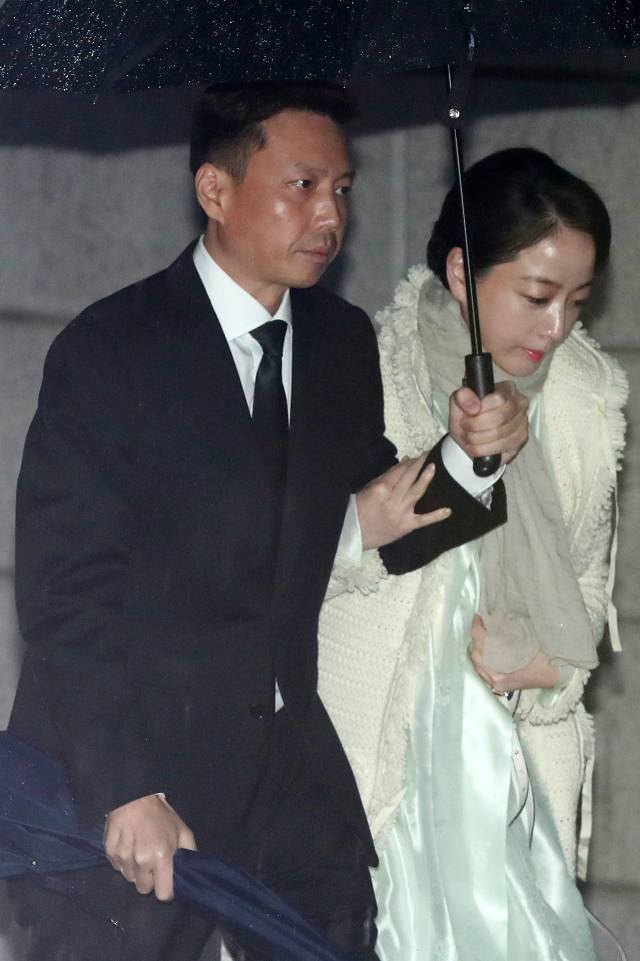 정대선 전 에이치앤아이앤씨 사장과 노현정 전 아나운서. 뉴스1 자료사진