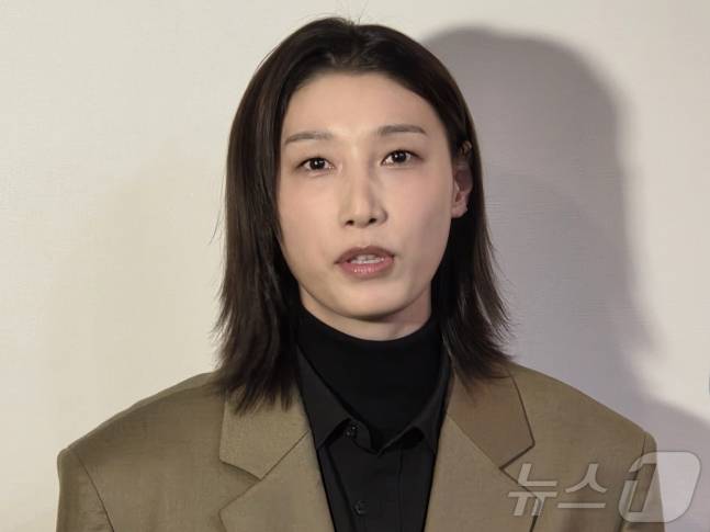 김연경이 취재진과 인터뷰를 하고 있다. /사진=뉴스1 제공