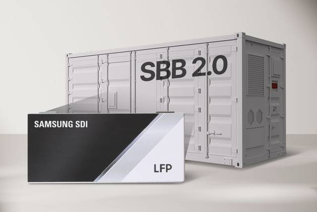 LFP 배터리가 탑재된 ESS 제품 'SBB 2.0'. 삼성SDI 제공.