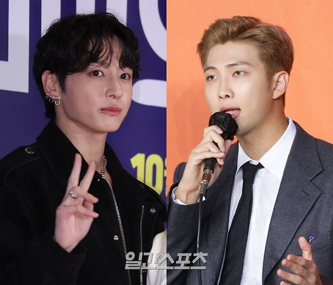 방탄소년단(BTS) 멤버 RM과 정국