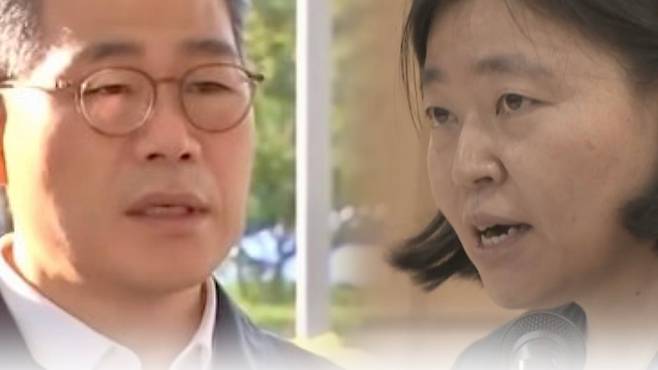 임은정 서울동부지검장(오른쪽), 백해룡 경정.