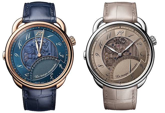 로즈 골드 또는 화이트 골드로 선보이는 아쏘 르 땅 서스팡뒤. 사진 에르메스